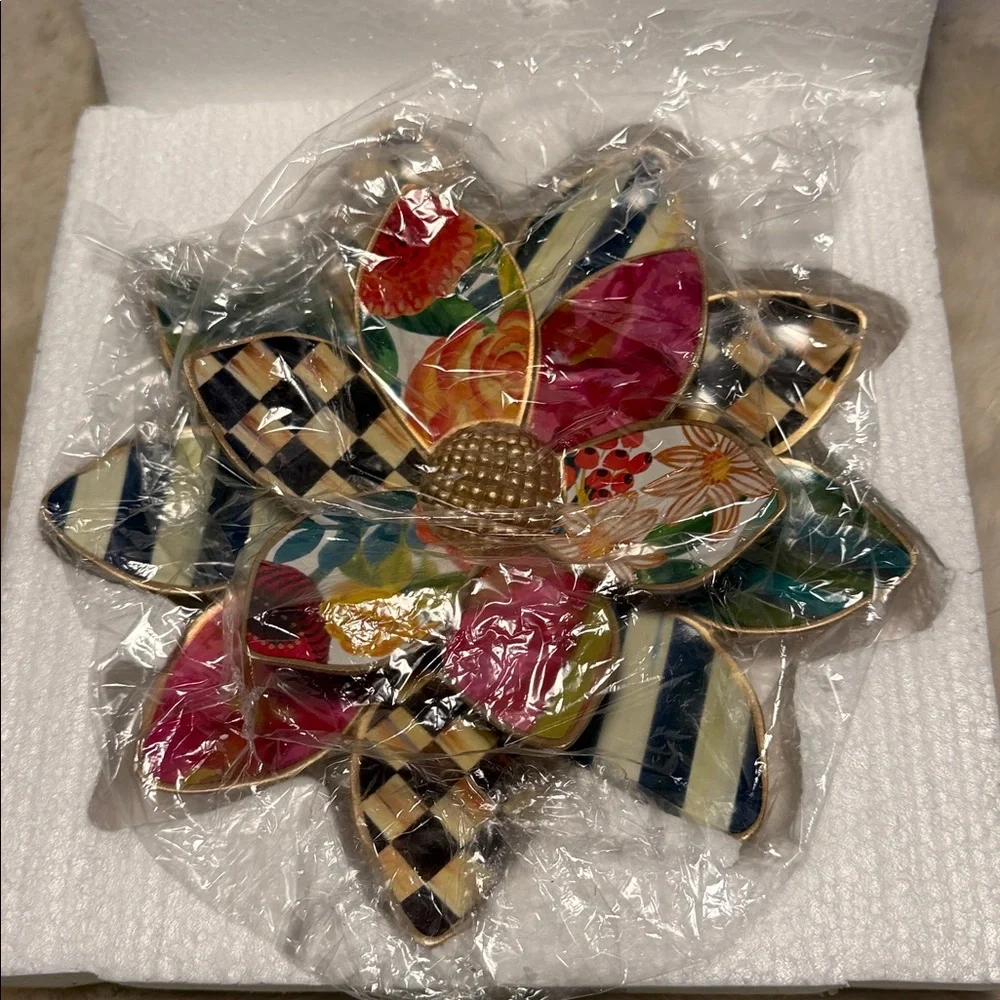 MacKenzie - Childs Colorful Floral Medium Wall Decor BNIB - Picture 6 of 8